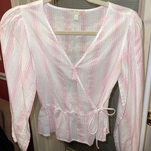 Striped Gianni Bini Long Sleeve Blouse